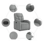 vidaXL Relaxsessel mit Aufstehhilfe Hellgrau Stoff vidaXL Relaxsessel mit Aufstehhilfe Hellgrau Stoff
