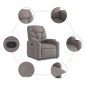 vidaXL Relaxsessel mit Aufstehhilfe Taupe Stoff vidaXL Relaxsessel mit Aufstehhilfe Taupe Stoff