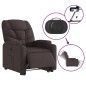 vidaXL Relaxsessel mit Aufstehhilfe Elektrisch Dunkelbraun Stoff vidaXL Relaxsessel mit Aufstehhilfe Elektrisch Dunkelbraun Stoff