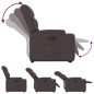vidaXL Relaxsessel mit Aufstehhilfe Elektrisch Dunkelbraun Stoff vidaXL Relaxsessel mit Aufstehhilfe Elektrisch Dunkelbraun Stoff