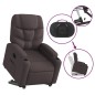 vidaXL Relaxsessel mit Aufstehhilfe Elektrisch Dunkelbraun Stoff vidaXL Relaxsessel mit Aufstehhilfe Elektrisch Dunkelbraun Stoff