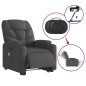 vidaXL Elektrischer Massagesessel mit Aufstehhilfe Dunkelgrau Stoff vidaXL Elektrischer Massagesessel mit Aufstehhilfe Dunkelgrau Stoff