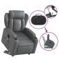 vidaXL Massagesessel mit Aufstehhilfe Elektrisch Grau Kunstleder vidaXL Massagesessel mit Aufstehhilfe Elektrisch Grau Kunstleder