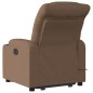 vidaXL Elektrischer Massagesessel mit Aufstehhilfe Braun Stoff vidaXL Elektrischer Massagesessel mit Aufstehhilfe Braun Stoff