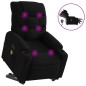 vidaXL Elektrischer Massagesessel mit Aufstehhilfe Schwarz Stoff vidaXL Elektrischer Massagesessel mit Aufstehhilfe Schwarz Stoff