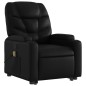 vidaXL Massagesessel mit Aufstehhilfe Schwarz Kunstleder vidaXL Massagesessel mit Aufstehhilfe Schwarz Kunstleder
