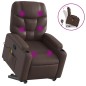 vidaXL Massagesessel mit Aufstehhilfe Braun Kunstleder vidaXL Massagesessel mit Aufstehhilfe Braun Kunstleder