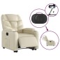 vidaXL Relaxsessel mit Aufstehhilfe Elektrisch Creme Kunstleder vidaXL Relaxsessel mit Aufstehhilfe Elektrisch Creme Kunstleder
