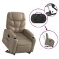 vidaXL Relaxsessel mit Aufstehhilfe Elektrisch Cappuccino Kunstleder vidaXL Relaxsessel mit Aufstehhilfe Elektrisch Cappuccino Kunstleder
