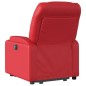 vidaXL Massagesessel mit Aufstehhilfe Elektrisch Rot Kunstleder vidaXL Massagesessel mit Aufstehhilfe Elektrisch Rot Kunstleder