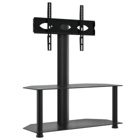 vidaXL TV-Eckregal mit 2 Ablagen für 32-70 Zoll Schwarz