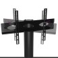 vidaXL TV-Eckregal mit 3 Ablagen für 32-70 Zoll Schwarz und Silbern vidaXL TV-Eckregal mit 3 Ablagen für 32-70 Zoll Schwarz und Silbern