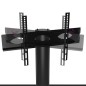 vidaXL TV-Eckregal mit 2 Ablagen für 32-70 Zoll Schwarz und Silbern vidaXL TV-Eckregal mit 2 Ablagen für 32-70 Zoll Schwarz und Silbern