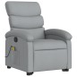 vidaXL Massagesessel mit Aufstehhilfe Hellgrau Stoff vidaXL Massagesessel mit Aufstehhilfe Hellgrau Stoff