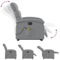 vidaXL Massagesessel mit Aufstehhilfe Hellgrau Stoff vidaXL Massagesessel mit Aufstehhilfe Hellgrau Stoff