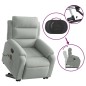 vidaXL Massagesessel mit Aufstehhilfe Elektrisch Hellgrau Samt vidaXL Massagesessel mit Aufstehhilfe Elektrisch Hellgrau Samt