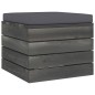 vidaXL Garten-Paletten-Hocker mit Sitzkissen Kiefernholz vidaXL Garten-Paletten-Hocker mit Sitzkissen Kiefernholz