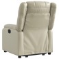 vidaXL Relaxsessel mit Aufstehhilfe Elektrisch Creme Kunstleder vidaXL Relaxsessel mit Aufstehhilfe Elektrisch Creme Kunstleder
