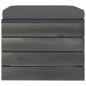 vidaXL Garten-Paletten-Hocker mit Sitzkissen Kiefernholz vidaXL Garten-Paletten-Hocker mit Sitzkissen Kiefernholz