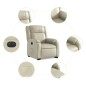 vidaXL Relaxsessel mit Aufstehhilfe Elektrisch Creme Kunstleder vidaXL Relaxsessel mit Aufstehhilfe Elektrisch Creme Kunstleder