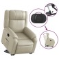 vidaXL Relaxsessel mit Aufstehhilfe Elektrisch Creme Kunstleder vidaXL Relaxsessel mit Aufstehhilfe Elektrisch Creme Kunstleder