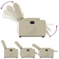 vidaXL Relaxsessel mit Aufstehhilfe Creme Kunstleder vidaXL Relaxsessel mit Aufstehhilfe Creme Kunstleder