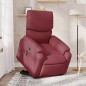 vidaXL Massagesessel mit Aufstehhilfe Weinrot Stoff vidaXL Massagesessel mit Aufstehhilfe Weinrot Stoff