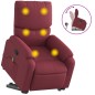 vidaXL Massagesessel mit Aufstehhilfe Weinrot Stoff vidaXL Massagesessel mit Aufstehhilfe Weinrot Stoff