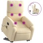 vidaXL Massagesessel mit Aufstehhilfe Creme Stoff vidaXL Massagesessel mit Aufstehhilfe Creme Stoff