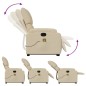 vidaXL Massagesessel mit Aufstehhilfe Creme Stoff vidaXL Massagesessel mit Aufstehhilfe Creme Stoff