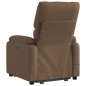 vidaXL Elektrischer Massagesessel mit Aufstehhilfe Braun Stoff vidaXL Elektrischer Massagesessel mit Aufstehhilfe Braun Stoff