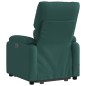 vidaXL Elektrischer Massagesessel mit Aufstehhilfe Dunkelgrün Stoff vidaXL Elektrischer Massagesessel mit Aufstehhilfe Dunkelgrün Stoff