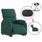 vidaXL Elektrischer Massagesessel mit Aufstehhilfe Dunkelgrün Stoff vidaXL Elektrischer Massagesessel mit Aufstehhilfe Dunkelgrün Stoff