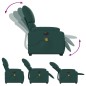 vidaXL Elektrischer Massagesessel mit Aufstehhilfe Dunkelgrün Stoff vidaXL Elektrischer Massagesessel mit Aufstehhilfe Dunkelgrün Stoff