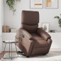 vidaXL Massagesessel mit Aufstehhilfe Elektrisch Braun Kunstleder vidaXL Massagesessel mit Aufstehhilfe Elektrisch Braun Kunstleder