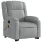 vidaXL Massagesessel mit Aufstehhilfe Hellgrau Stoff vidaXL Massagesessel mit Aufstehhilfe Hellgrau Stoff