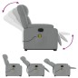 vidaXL Massagesessel mit Aufstehhilfe Hellgrau Stoff vidaXL Massagesessel mit Aufstehhilfe Hellgrau Stoff