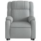 vidaXL Massagesessel mit Aufstehhilfe Hellgrau Stoff vidaXL Massagesessel mit Aufstehhilfe Hellgrau Stoff