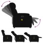 vidaXL Elektrischer Massagesessel mit Aufstehhilfe Schwarz Stoff vidaXL Elektrischer Massagesessel mit Aufstehhilfe Schwarz Stoff