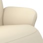 vidaXL Relaxsessel mit Fußteil Creme Kunstleder vidaXL Relaxsessel mit Fußteil Creme Kunstleder