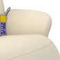 vidaXL Massagesessel mit Fußteil Creme Kunstleder vidaXL Massagesessel mit Fußteil Creme Kunstleder