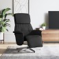 vidaXL Relaxsessel mit Fußteil Schwarz Stoff vidaXL Relaxsessel mit Fußteil Schwarz Stoff