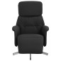 vidaXL Relaxsessel mit Fußteil Schwarz Stoff vidaXL Relaxsessel mit Fußteil Schwarz Stoff
