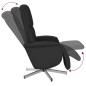 vidaXL Relaxsessel mit Fußteil Schwarz Stoff vidaXL Relaxsessel mit Fußteil Schwarz Stoff