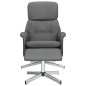 vidaXL Relaxsessel mit Fußhocker Dunkelgrau Stoff vidaXL Relaxsessel mit Fußhocker Dunkelgrau Stoff