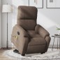 vidaXL Massagesessel mit Aufstehhilfe Braun Mikrofasergewebe vidaXL Massagesessel mit Aufstehhilfe Braun Mikrofasergewebe