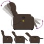 vidaXL Massagesessel mit Aufstehhilfe Braun Mikrofasergewebe vidaXL Massagesessel mit Aufstehhilfe Braun Mikrofasergewebe