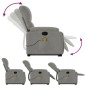 vidaXL Massagesessel mit Aufstehhilfe Hellgrau Mikrofasergewebe vidaXL Massagesessel mit Aufstehhilfe Hellgrau Mikrofasergewebe