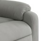 vidaXL Massagesessel mit Aufstehhilfe Hellgrau Mikrofasergewebe vidaXL Massagesessel mit Aufstehhilfe Hellgrau Mikrofasergewebe