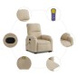 vidaXL Massagesessel mit Aufstehhilfe Creme Mikrofasergewebe vidaXL Massagesessel mit Aufstehhilfe Creme Mikrofasergewebe